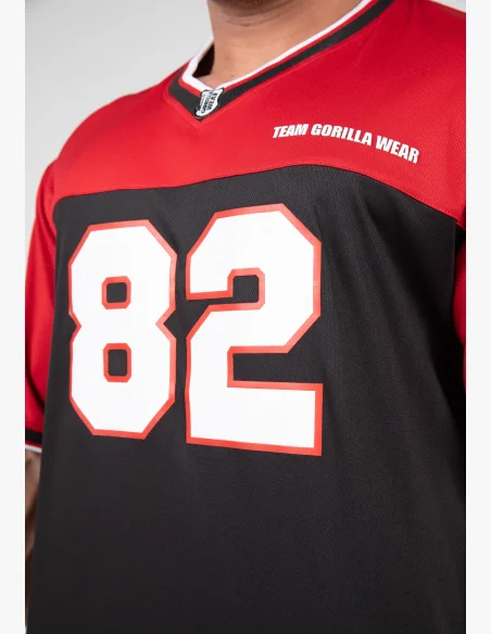 Gorilla Wear pánský dres Trenton Football Jersey černá/ červená