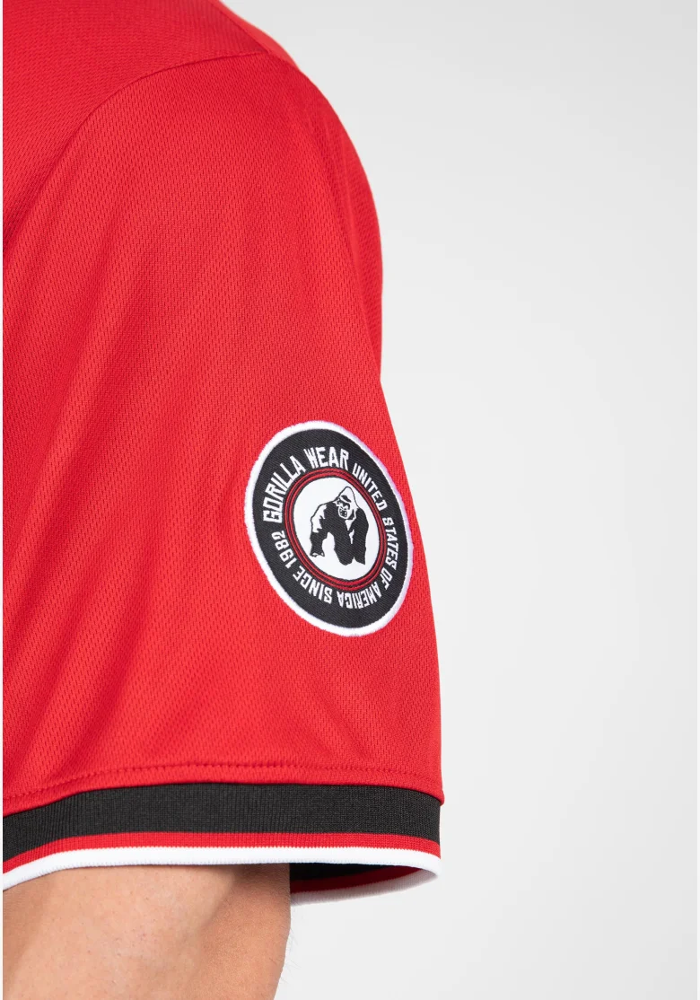 Gorilla Wear pánský dres Trenton Football Jersey černá/ červená