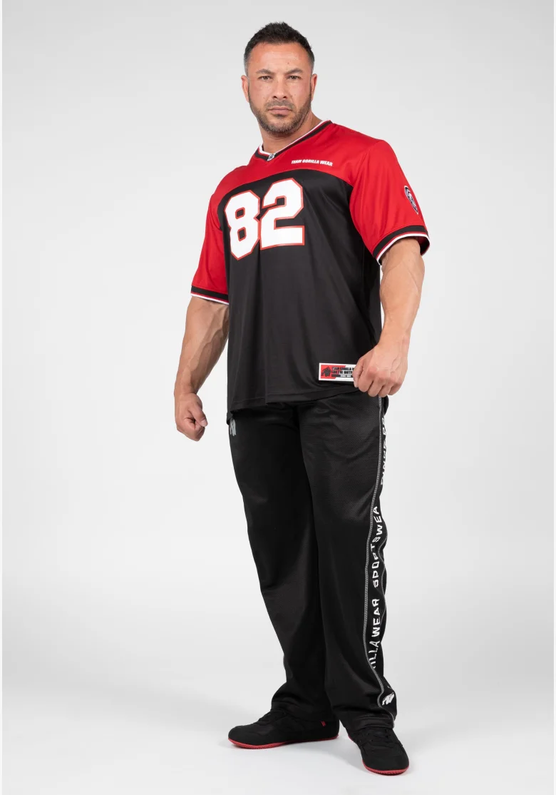 Gorilla Wear pánský dres Trenton Football Jersey černá/ červená