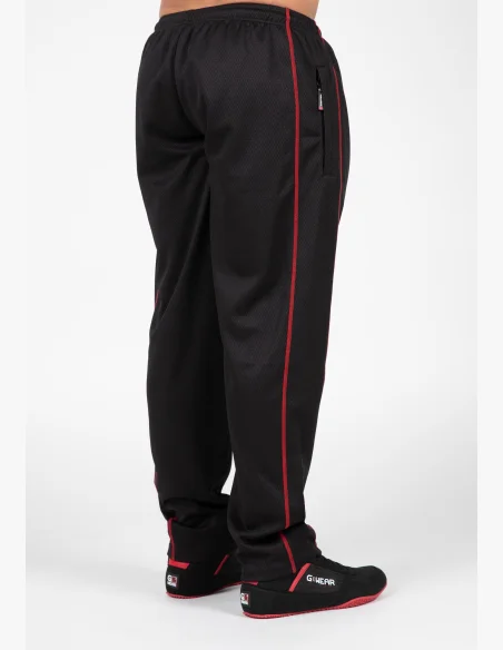 Gorilla Wear pánské tepláky Wallace Mesh – černá/červená