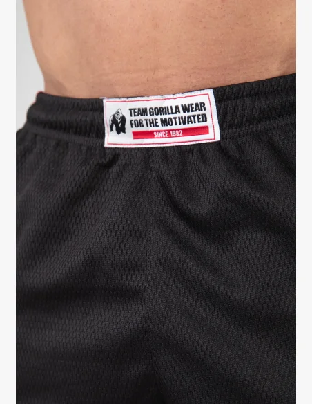 Gorilla Wear pánské tepláky Wallace Mesh – černá/červená