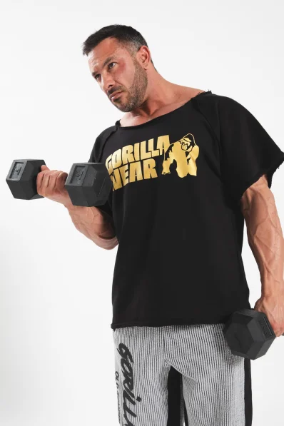 Gorilla wear pánský Workout Top Classic – černá/zlatá 2