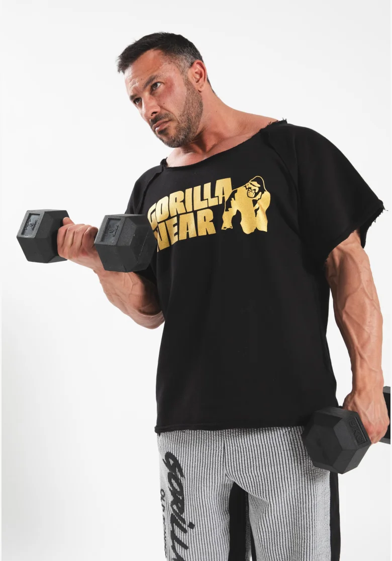 Gorilla wear pánský Workout Top Classic – černá/zlatá