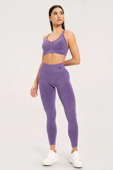 Gym Glamour Legíny seamless push up dark plum • Nebshop.cz