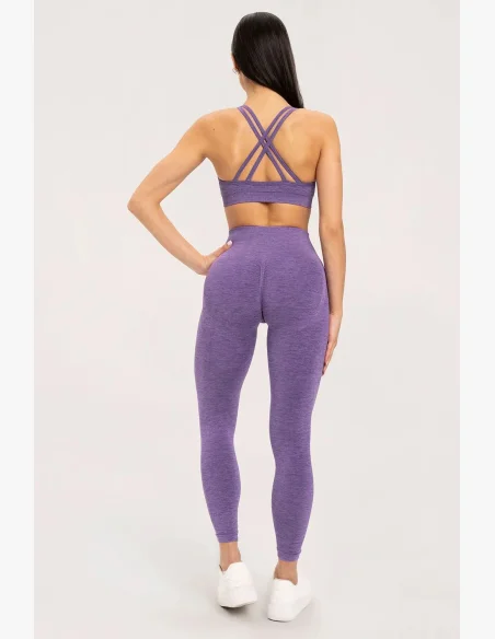 Gym Glamour Legíny seamless push up dark plum • Nebshop.cz