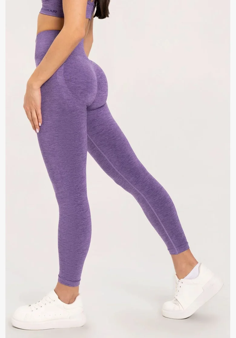 Gym Glamour Legíny seamless push up dark plum • Nebshop.cz