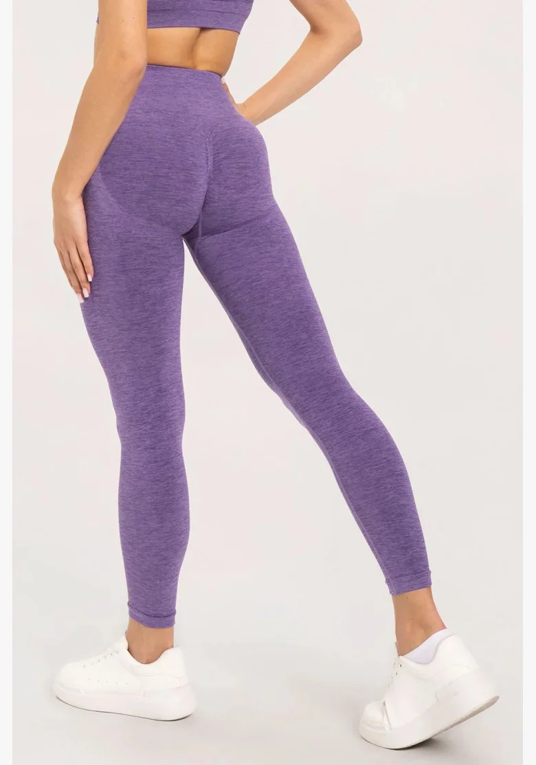 Gym Glamour Legíny seamless push up dark plum • Nebshop.cz
