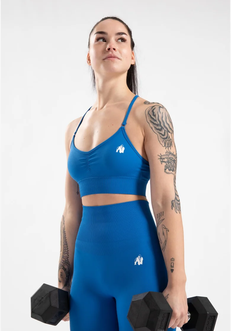 Gorilla Wear dámská sportovní podprsenka Olivia – modrá
