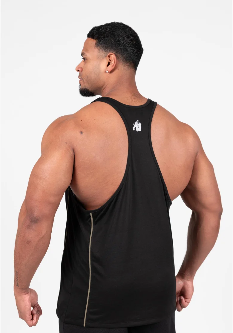 Gorilla Wear pánské tílko Casper Stringer – černá / zelená