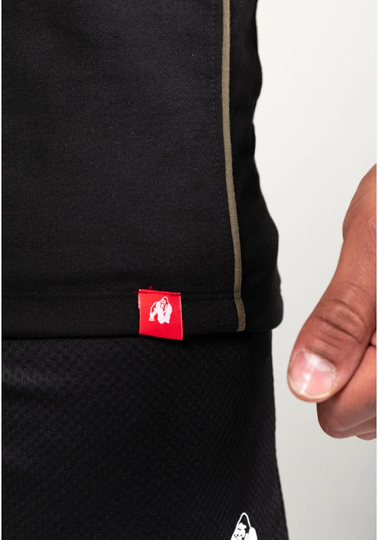 Gorilla Wear pánské tílko Casper Stringer – černá / zelená