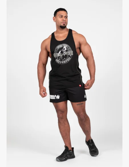 Gorilla Wear pánské tílko Casper Stringer – černá / zelená