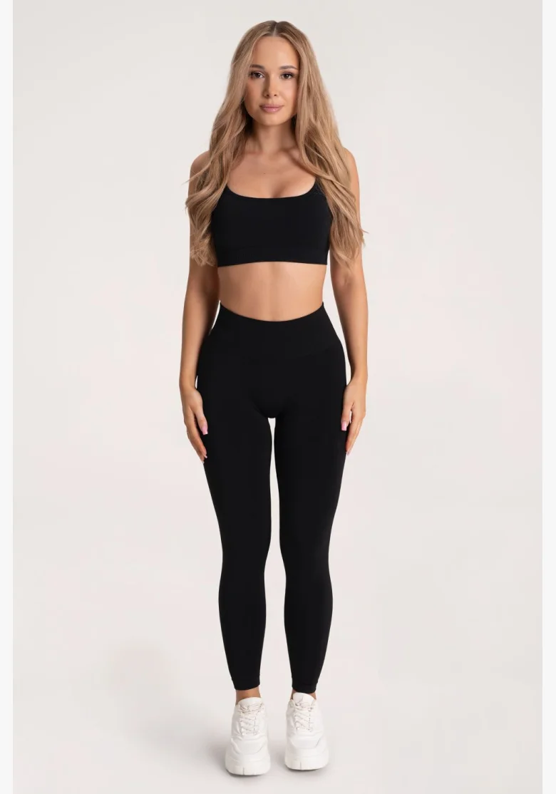 Gym Glamour Legíny Second Skin push up Black