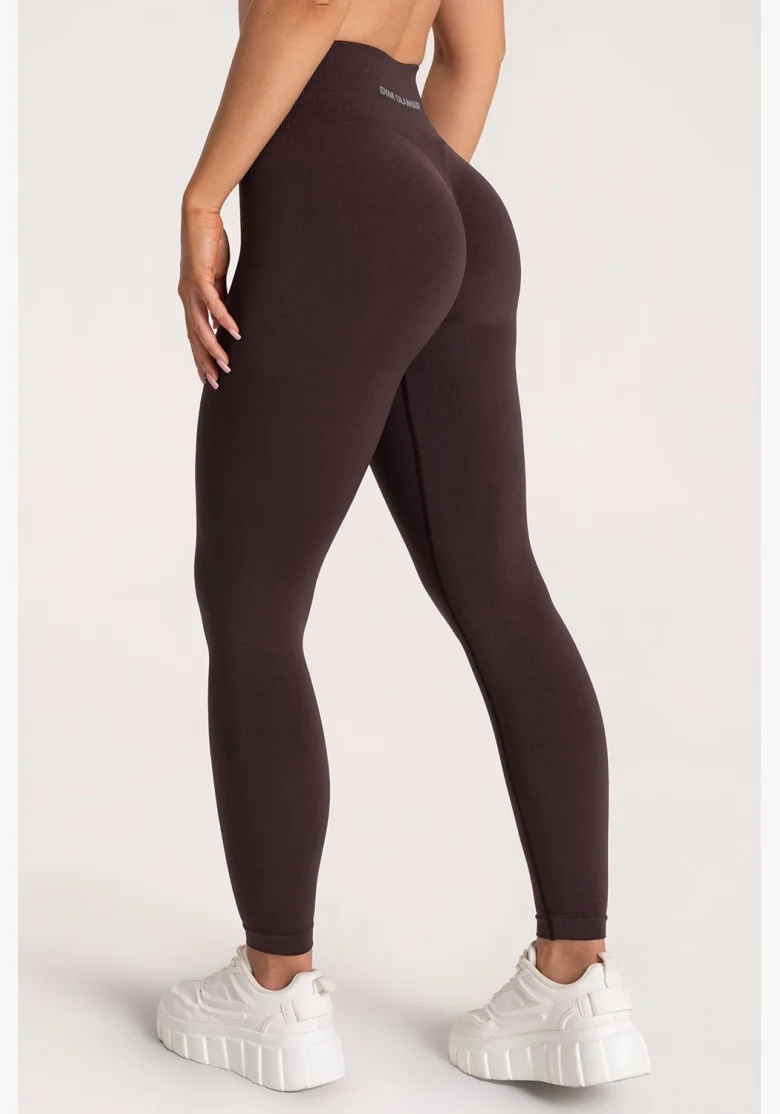 Gym Glamour Legíny Second Skin push up Chocolate