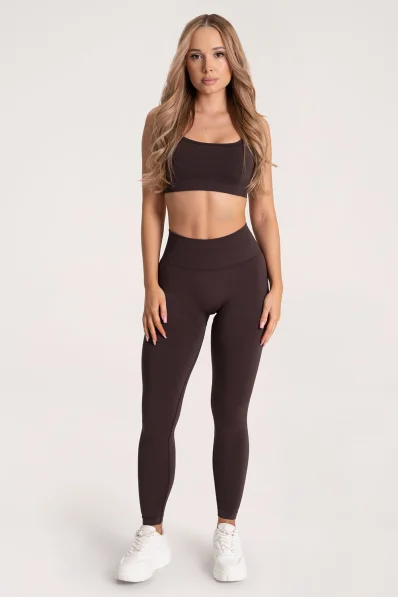 Gym Glamour Legíny Second Skin push up Chocolate