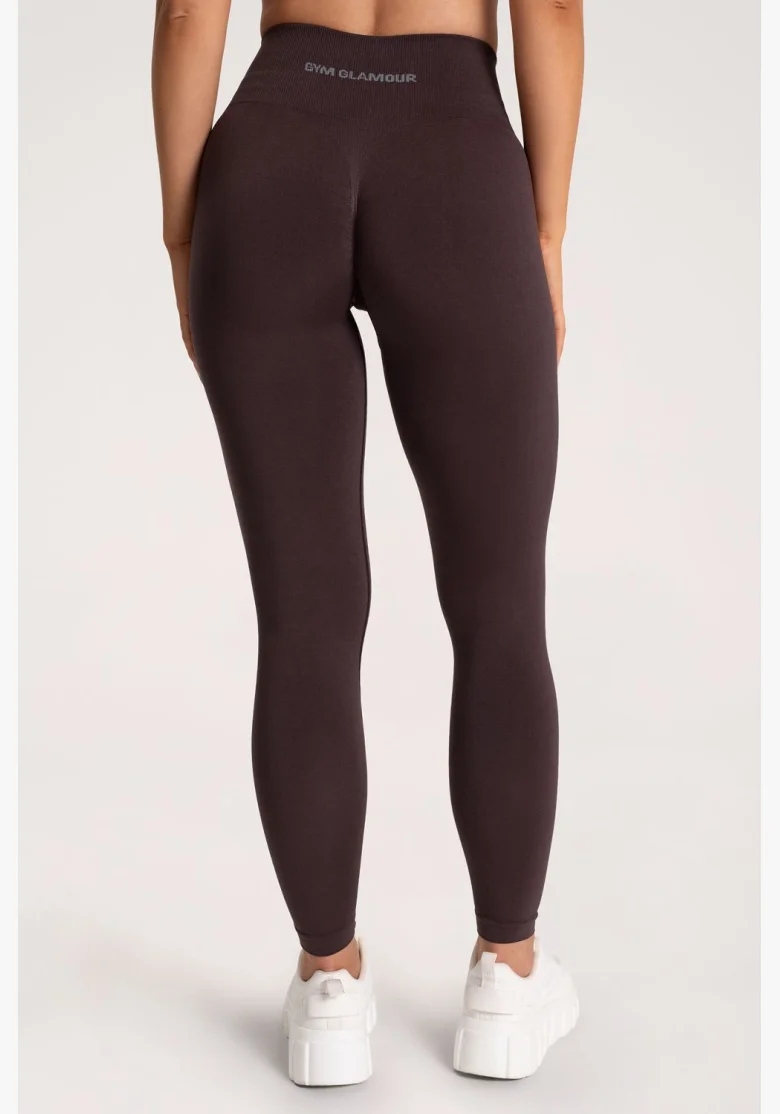 Gym Glamour Legíny Second Skin push up Chocolate