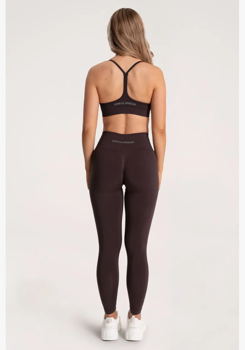 Gym Glamour Legíny Second Skin push up Chocolate