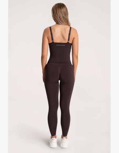 Gym Glamour Legíny Second Skin push up Chocolate