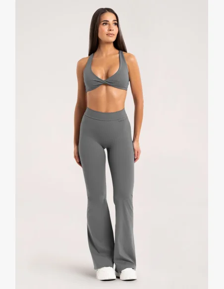 Gym Glamour zvonové legíny Deep Glow Grey