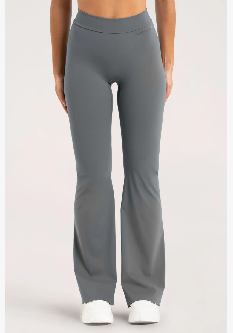 Gym Glamour zvonové legíny Deep Glow Grey