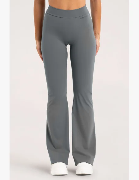 Gym Glamour zvonové legíny Deep Glow Grey