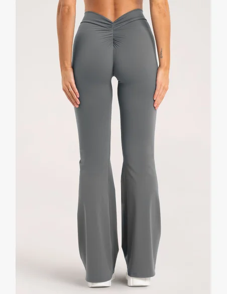 Gym Glamour zvonové legíny Deep Glow Grey